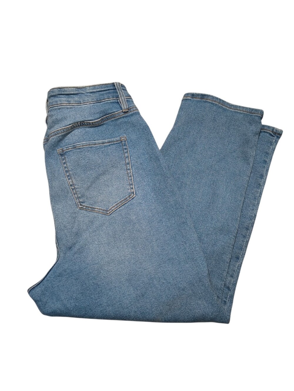 Ava & Viv Straight-Leg Jeans - Light Blue Denim - Size 16W